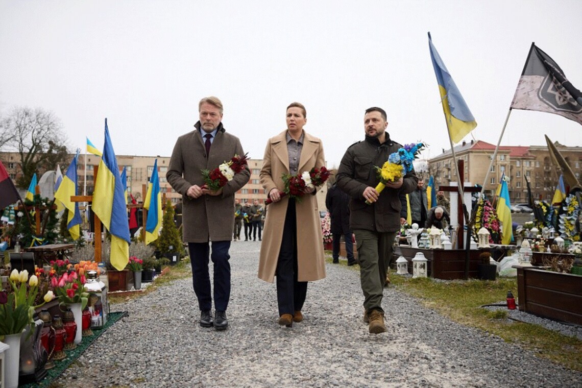 Зеленський та прем’єр-міністерка Данії Метте Фредеріксен приїхали до Львова